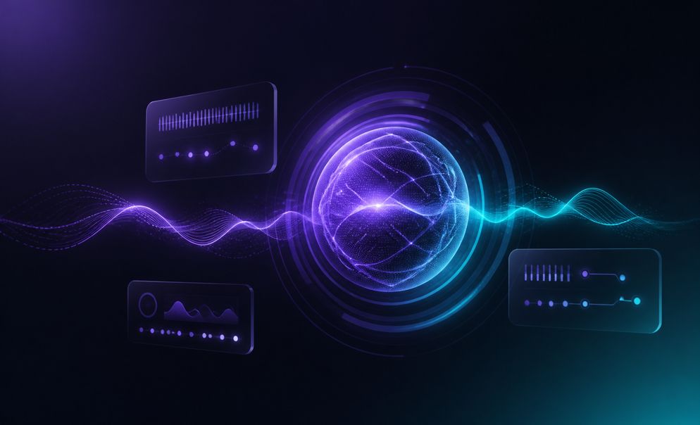AI chatbot and voice assistants interface showing conversational AI technology
